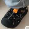 江博士（DR·KONG）夏季男童舒适宝宝学步鞋透气幼儿童鞋休闲包头儿童凉鞋 黑色 25码 脚长约14.9-15.5 实拍图