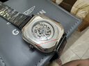 冠琴（GUANQIN）手表男全自动机械表国潮方形时尚男表运动防水夜光镂空腕表送男友 全自动机械款-网带全黑 实拍图