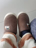 回力秋冬季居家棉拖鞋男厚底踩屎感条纹简约防滑耐磨室内家居拖鞋男冬 绿色 38-39 偏小一码 实拍图
