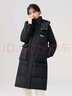 雪中飞【店长推荐】秋冬新款女时尚保暖百搭休闲舒适女士羽绒服 黑色 S 160 实拍图