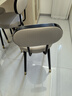天兴隆凳子家用餐椅靠背椅轻奢梳妆凳软包方凳餐桌凳子高脚凳吧台椅胶凳 F2黑背-纯灰 实拍图