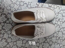 大东女士真软皮牛筋底新款女士小白鞋舒适防滑软底一脚蹬妈妈鞋单鞋休闲鞋 米白色 升级款 39 实拍图