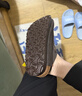 东园物作勃肯鞋男女同款包头拖鞋秋冬情侣2025最新款时尚厚底休闲外穿拖鞋 深棕色【软木厚底+牛反绒】 37 【正码】 实拍图