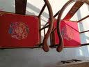 港途新中式红木沙发椅子坐垫餐椅垫茶椅座椅垫实木圈椅太师椅茶桌定制 大福团-红色 定制其它尺寸联系客服 实拍图