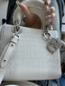 LMK真皮包包女包大容量手提单肩包女士斜挎戴妃包送女友圣诞节礼物 女生情人节礼物-喜马拉雅白大号 生日礼物送女友老婆妈妈礼盒装 实拍图