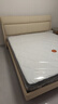 全友家居现代简约主卧床慕夕真皮储物床头层牛皮软包双人大床政府补贴 【高脚款 | 奶油米白】床+床头柜*1+床垫 1.8x2米 实拍图
