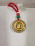 蒂蔻（Tico）十二生肖猪金镶玉吊坠项链男女款和田玉平安扣小孩款宝宝周岁礼物 实拍图