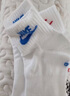 耐克(NIKE)袜子男女同款 吸汗透气运动袜 短袜三双装DX5074-911白S 实拍图