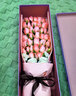来一客鲜花速递红玫瑰花礼盒送老婆女友生日礼物全国同城花店 33朵粉玫瑰礼盒-心悦 实拍图