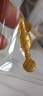 实时金【足金9999】足金如意水贝黄金如意五福临门摆件黄金投资收藏送礼 金如意(足金999.9) 2克/件(足金 五福如意) 实拍图