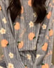 骁芬可爱甜美秋冬睡衣暖暖套装女可外穿珊瑚绒保暖加厚长袖家居服套装 桃子蓝色 均码 80-140斤 实拍图