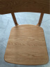 源氏木语 实木餐椅简约现代橡木靠背椅软包休闲椅北欧餐厅单人椅子 【橡木原木色】实木椅 实拍图