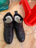 蜘蛛王短靴女冬季加绒保暖羊毛皮鞋中老年妈妈棉鞋女 221012 黑色 37 实拍图