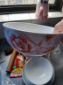 昭乐 碗年年有鱼青花瓷中式家用餐具高脚大汤碗饭碗套餐圆碗釉中彩 红鱼 6英寸面碗（2个装） 晒单实拍图