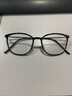目匠 复古近视眼镜男女款 防辐射眼镜框超轻眼镜架文艺潮护目镜 2212 亮黑色 配镜（1.56非球面镜片） 实拍图