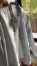 无印良品（MUJI） 男式 高密度平织 盘扣衬衫 男士长袖衬衣外套  纯棉全棉 浅蓝色 L 175/100A 晒单实拍图