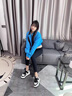 晟霆真皮厚底板鞋女2025春秋新款小白鞋内增高休闲小个子透气运动鞋 7.5cm黑白色 【牛皮】 37 (235mm) 实拍图