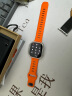 NOMAD 苹果iwatch表带适用AppleWatch5/6/7/8Ultra运动氟橡胶硅胶 活力橙【42/44/45/49mm】 实拍图
