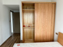 源氏木语实木移门衣柜家用卧室推拉门衣橱一门到顶小户型滑门柜子1.8米 晒单实拍图
