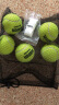 天龙（Teloon）网球训练球进阶初学专业比赛网球耐磨 801初学训练-散装5个 送网袋手胶 实拍图