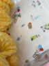 优米熊 浴巾 纯棉6层纱布A类婴儿浴巾抱被新生儿童宝宝包被110×110cm  实拍图