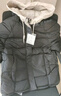 连帽短款棉衣女冬季韩版宽松学院风棉服外套撞色百搭面包服J601 黑色 M （100-115斤） 实拍图