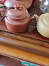 畅陶宜兴紫砂壶纯全手工原矿朱泥泡茶壶德钟壶茶具吴荣华 140cc 朱泥德钟·赠养壶巾 140ml 实拍图