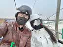 VOLOCOVER 双层防雾滑雪镜 柱面磁吸 换片雪地防护镜 防风 可配增光 可近视 黑框水银片加配无色透明片 实拍图