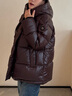 波司登冬羽绒服鹅绒女士泡芙加厚立领外套商场热卖同款B250243116 实拍图