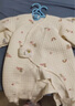 新生婴儿衣服秋冬季连体衣初生宝宝薄棉无骨保暖衣哈衣空气棉秋装 七色彩虹蓝色 59cm 实拍图