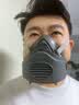 防尘口罩猪鼻子防工业粉尘灰尘装修打磨焊工煤矿井下专用面罩面具 标配（1套）内含1片棉 实拍图