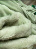 一默四件套牛奶绒托卡皮草兔毛绒件套保暖被套床单枕套家纺床上多件套 嫩芽绿 被套200*230cm 床单245*245cm 实拍图