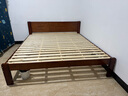 子航（ZH）床实木床橡胶木双人床1.8米x2米卧室家用单人床1.5米x2米主卧大床 浅咖色(单床) 1800mm*2000mm 实拍图