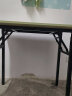 墨例折叠桌电脑桌椅长条桌子折叠书桌弹簧桌学习台式桌面试办公培训桌 单层-80cm*60cm*75cm 实拍图