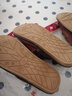 范米尼 头层牛皮棉拖鞋 加宽大码真皮拖鞋居家室内家居鞋老人保暖加厚软底防滑秋冬季男女情侣 601:咖啡 25适合35-36码 实拍图