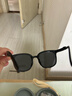 村田稻夫墨镜 太阳镜 折叠墨镜 GM墨镜 偏光太阳镜女显瘦防晒 黑框灰片 实拍图