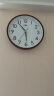康巴丝（Compas）挂钟 创意简约钟表客厅石英钟表挂墙时钟 c2855 咖木色 26cm直径 实拍图