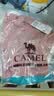 骆驼（CAMEL）运动速干T恤透气宽松户外休闲圆领情侣短袖夏季男女同款，粉红XL 实拍图