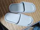 洁丽雅拖鞋男夏浴室洗澡防滑家居室内EVA大码男士凉拖鞋居家用夏季防臭 灰色 37-38 【标准码】 实拍图
