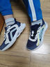 乔丹男大童跑步鞋儿童春秋季密网运动鞋子抽绳童鞋 沉静蓝/牧舟蓝38 实拍图