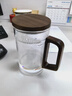 雅集玻璃杯月牙茶隔大容量豪饮杯800ml高硼硅水杯耐热泡茶杯木盖木把 实拍图