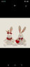 塔西袋熊压床娃娃一对兔兔可爱抱枕婚房布置新婚庆公仔福娃结婚礼物送新人 喜喜兔【一对成双】 48cm 晒单实拍图