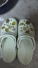 卡骆驰（CROCS）经典云朵老爹鞋洞洞鞋时尚百搭女鞋拖鞋一脚蹬|206750 白色-100(含智必星) 36 /37(230mm) 实拍图