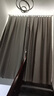 水星家纺窗帘遮光卧室全遮光遮阳帘客厅隔热简易成品挂钩款2.2x2.7米2片灰 实拍图