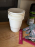 洁成一次性杯子加厚玉米淀粉杯环保耐用饮水杯100只茶水杯185ml 实拍图