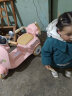 洛欧辰儿童电动摩托车三轮车小男女孩宝宝电瓶车推车可坐人玩具车1234岁 新款 双驱莫兰迪粉+超大电瓶 实拍图