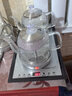 金格仕（KinGaz）自动上水电热水壶 双炉可同时加热功夫茶套装 底部加水自动烧水壶 家用玻璃电茶炉嵌入式茶台一体 1.2L 双上水 (拉丝银色) 三件套 23X37cm 实拍图