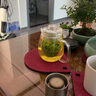 全度（Quandu）玻璃茶壶耐热玻璃泡茶壶花茶壶可明火加热煮茶壶企鹅壶 玻璃壶600ML 实拍图