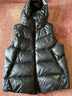 雅鹿鹅绒羽绒马甲男女同款2025冬季新款加厚保暖背心外穿短款大鹅外套 黑色 175/L 实拍图