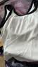 松山棉店二合一罗纹打底背心女U领可家居外穿宽松背心带罩杯-白撞色M 实拍图